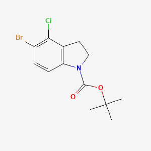 1,1-dimethylethyl 5-bromo-4-chloro-2,3-dihydro-1H-indole-1-carboxylate