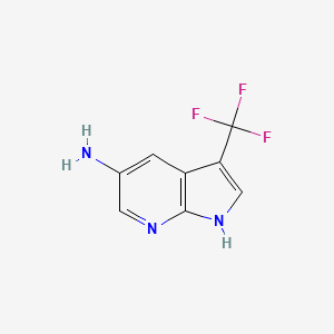 3-(Trifluoromethyl)-1H-pyrrolo[2,3-B]pyridin-5-amine