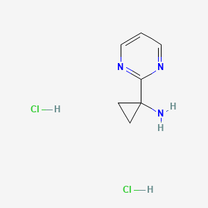 1-(Pyrimidin-2-yl)cyclopropan-1-amine dihydrochloride