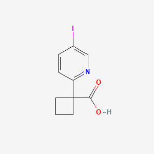 1-(5-Iodopyridin-2-YL)cyclobutanecarboxylic acid