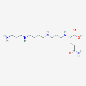 molecular formula C15H33N5O3 B14453016 N~2~-[3-({4-[(3-Aminopropyl)amino]butyl}amino)propyl]-L-glutamine CAS No. 74141-52-9