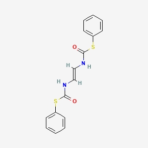 molecular formula C16H14N2O2S2 B14453020 Diphenyl vinylenebis(thiocarbamate) CAS No. 73622-81-8