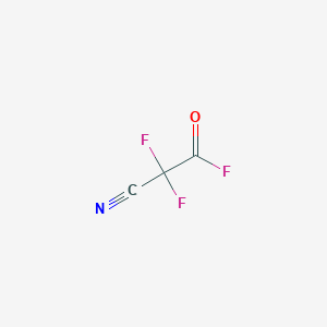 molecular formula C3F3NO B14453036 Cyano(difluoro)acetyl fluoride CAS No. 77946-96-4