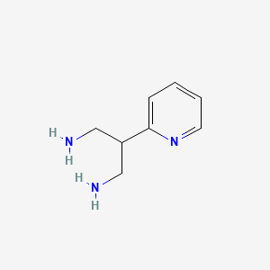 molecular formula C8H13N3 B14453055 2-(Pyridin-2-yl)propane-1,3-diamine CAS No. 77046-17-4
