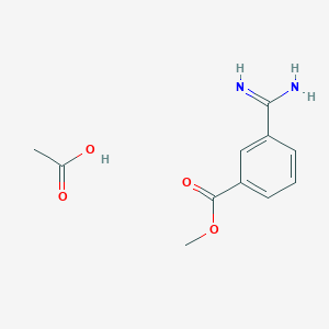 molecular formula C11H14N2O4 B1445308 Methyl 3-carbamimidoylbenzoate acetate CAS No. 1092568-84-7