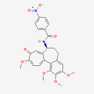 molecular formula C27H26N2O8 B14453093 COLCHICINE, N-DEACETYL-N-(p-NITROBENZOYL)- CAS No. 76129-13-0