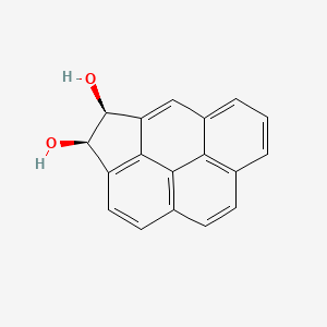 molecular formula C18H12O2 B14453106 cis-3,4-Dihydrocyclopenta(cd)pyrene-3,4-diol CAS No. 72273-59-7