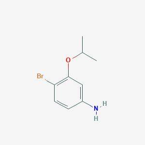 molecular formula C9H12BrNO B1445312 4-Bromo-3-isopropoxyaniline CAS No. 1336903-50-4