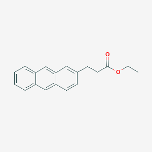 molecular formula C19H18O2 B14453124 Ethyl 3-(anthracen-2-yl)propanoate CAS No. 75802-32-3