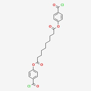 molecular formula C24H24Cl2O6 B14453255 Bis[4-(chlorocarbonyl)phenyl] decanedioate CAS No. 76020-56-9