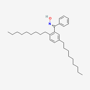 molecular formula C31H47NO B14453278 N-[(2,5-Dinonylphenyl)(phenyl)methylidene]hydroxylamine CAS No. 76293-03-3