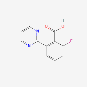 2-Fluoro-6-(pyrimidin-2-yl)benzoic acid
