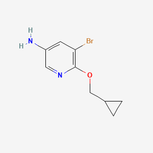 5-Bromo-6-(cyclopropylmethoxy)pyridin-3-amine