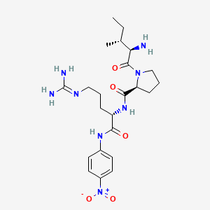 molecular formula C23H36N8O5 B14453335 Isoleucyl-prolyl-arginine-4-nitroanilide CAS No. 77672-35-6