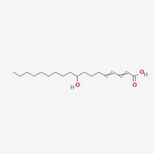 molecular formula C18H32O3 B14453355 9-Hydroxyoctadeca-2,4-dienoic acid CAS No. 74391-67-6