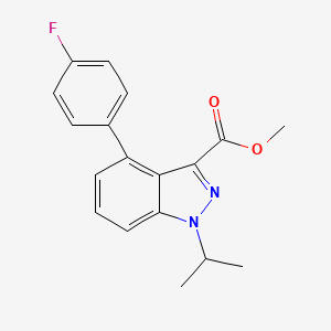 methyl 4-(4-fluorophenyl)-1-isopropyl-1H-indazole-3-carboxylate