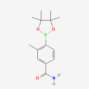 3-Methyl-4-(4,4,5,5-tetramethyl-1,3,2-dioxaborolan-2-yl)benzamide