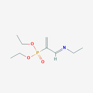 molecular formula C9H18NO3P B14453396 Diethyl [(3E)-3-(ethylimino)prop-1-en-2-yl]phosphonate CAS No. 73473-51-5
