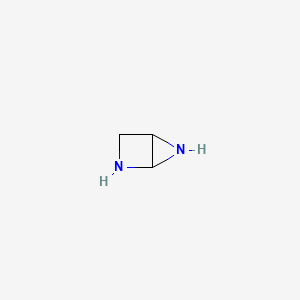 molecular formula C3H6N2 B14453448 2,5-Diazabicyclo[2.1.0]pentane CAS No. 75173-07-8