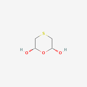 molecular formula C4H8O3S B14453463 (2R,6S)-1,4-Oxathiane-2,6-diol CAS No. 78102-17-7