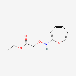 molecular formula C10H13NO4 B14453471 Ethyl 2-(oxepin-2-ylamino)oxyacetate CAS No. 77791-69-6