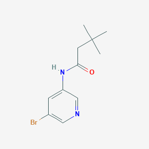 molecular formula C11H15BrN2O B1445350 N-(5-bromopyridin-3-yl)-3,3-dimethylbutanamide CAS No. 1266227-14-8