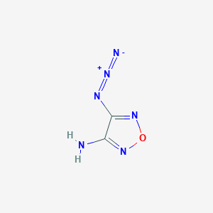 molecular formula C2H2N6O B14453536 4-Azido-1,2,5-oxadiazol-3-amine CAS No. 78350-49-9