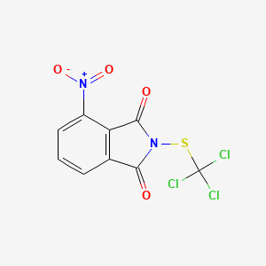 molecular formula C9H3Cl3N2O4S B14453542 Phthalimide, 4-nitro-N-trichloromethylthio- CAS No. 73771-08-1