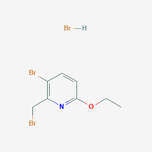 molecular formula C8H10Br3NO B1445355 3-Bromo-2-(bromomethyl)-6-ethoxypyridine hydrobromide CAS No. 1015060-26-0