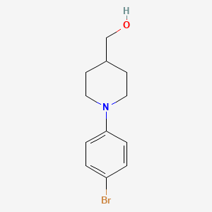 molecular formula C12H16BrNO B1445356 [1-(4-Bromo-phenyl)-piperidin-4-yl]-methanol CAS No. 1296224-87-7