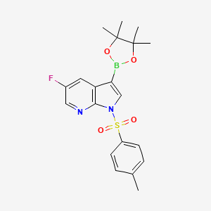 5-fluoro-3-(4,4,5,5-tetramethyl-1,3,2-dioxaborolan-2-yl)-1-tosyl-1H-pyrrolo[2,3-b]pyridine