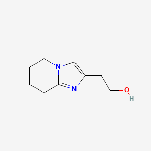 molecular formula C9H14N2O B1445364 2-{5H,6H,7H,8H-imidazo[1,2-a]pyridin-2-yl}ethan-1-ol CAS No. 1518881-18-9