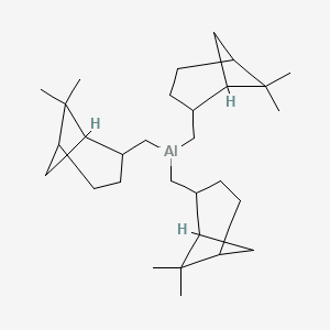molecular formula C30H51Al B14453640 Tris[(6,6-dimethylbicyclo[3.1.1]heptan-2-yl)methyl]alumane CAS No. 77480-10-5