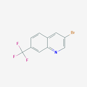molecular formula C10H5BrF3N B1445366 3-Bromo-7-(trifluoromethyl)quinoline CAS No. 1215768-16-3