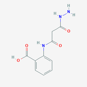 molecular formula C10H11N3O4 B14453668 2-(3-Hydrazinyl-3-oxopropanamido)benzoic acid CAS No. 75205-50-4