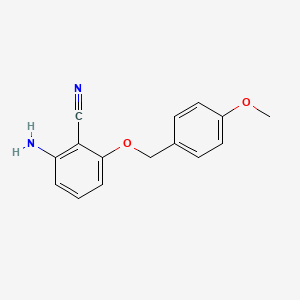 molecular formula C15H14N2O2 B1445369 2-Amino-6-(4-methoxybenzyloxy)benzonitrile CAS No. 1093203-81-6