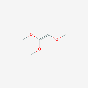 molecular formula C5H10O3 B14453692 1,1,2-Trimethoxyethene CAS No. 77998-68-6