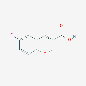 molecular formula C10H7FO3 B1445378 6-氟-2H-香豆素-3-羧酸 CAS No. 452076-93-6