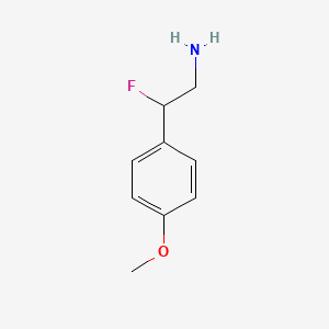 molecular formula C9H12FNO B1445379 2-Fluoro-2-(4-methoxyphenyl)ethan-1-amine CAS No. 1555443-48-5