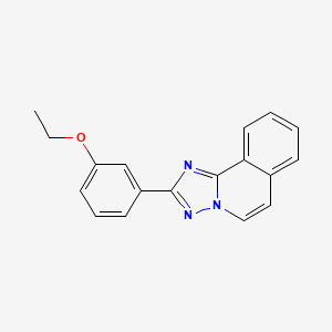 molecular formula C18H15N3O B14453794 2-(m-Ethoxyphenyl)-s-triazolo(5,1-a)isoquinoline CAS No. 75318-59-1