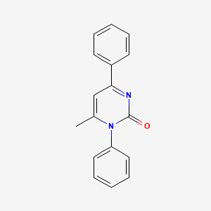 molecular formula C17H14N2O B14453809 6-Methyl-1,4-diphenylpyrimidin-2-one CAS No. 74152-13-9