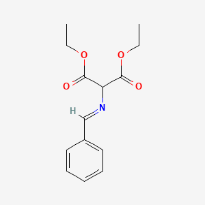 molecular formula C14H17NO4 B14453822 Diethyl [(E)-benzylideneamino]propanedioate CAS No. 76292-76-7