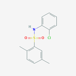 molecular formula C14H14ClNO2S B14453843 N-(2-chlorophenyl)-2,5-dimethylbenzenesulfonamide 