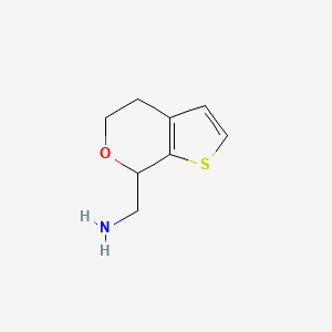 molecular formula C8H11NOS B1445385 4H,5H,7H-thieno[2,3-c]pyran-7-ylmethanamine CAS No. 1310426-28-8