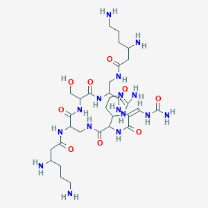 molecular formula C31H56N16O9 B14453875 Dblca CAS No. 74240-43-0