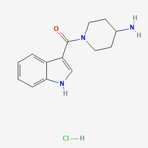 (4-aminopiperidin-1-yl)(1H-indol-3-yl)methanone hydrochloride