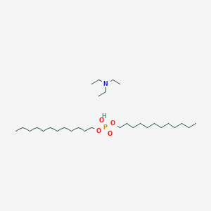 molecular formula C30H66NO4P B14453911 didodecyl hydrogen phosphate;N,N-diethylethanamine CAS No. 73750-06-8