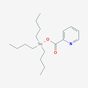 molecular formula C18H31NO2Sn B14453925 Pyridine, 2-[[(tributylstannyl)oxy]carbonyl]- CAS No. 73149-61-8