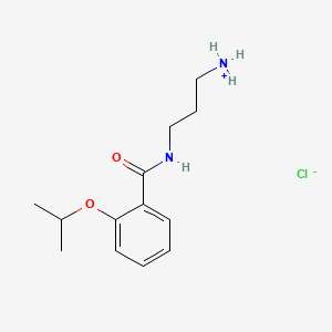 molecular formula C13H21ClN2O2 B14453941 N-(3-Aminopropyl)-o-isopropoxybenzamide hydrochloride CAS No. 78109-74-7