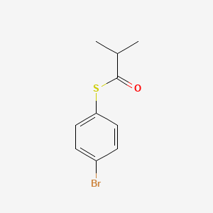 molecular formula C10H11BrOS B14453945 S-(4-Bromophenyl) 2-methylpropanethioate CAS No. 76542-13-7